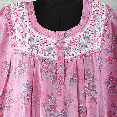 Shandar Nighty Rayon Pleated 2XL Size