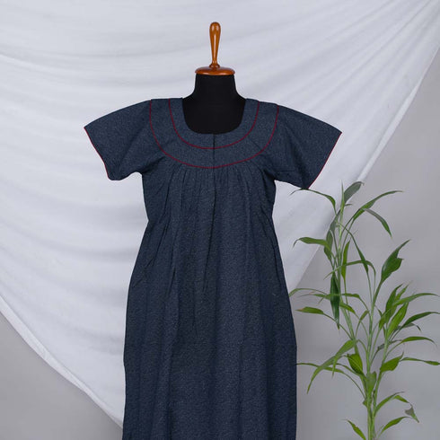 Nstyle Cotton Nighty PLEATED L