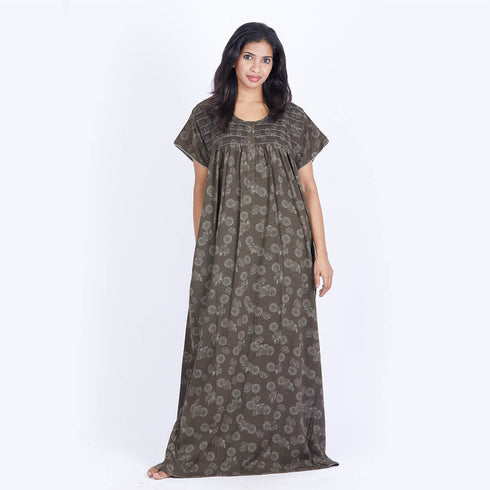 SHANDAR Rayon Nighty SMOKING L
