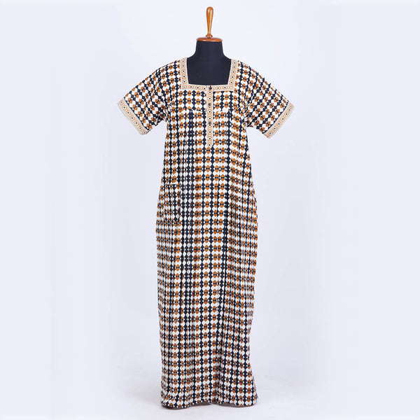 RELAX Cotton Nighty PLEATED XL