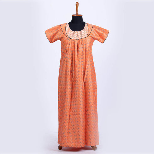 Nstyle Cotton Nighty PLEATED M