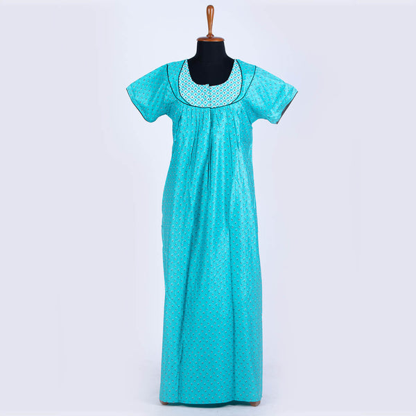 Nstyle Cotton Nighty PLEATED L