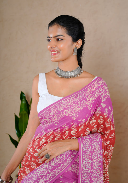 Jaipur Hand Block Print Sarees