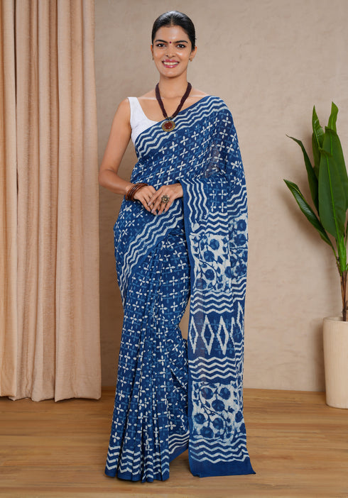 Jaipur Hand Block Print Saree