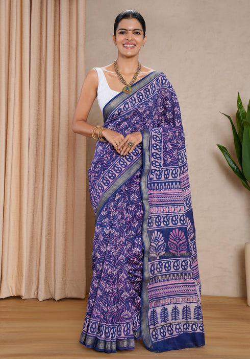 Jaipur Hand Block Print Saree