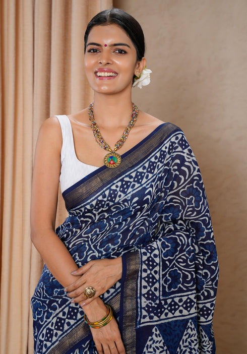Jaipur Hand Block Print Saree