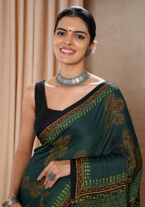 Jaipur Hand Block Print Saree