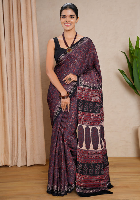 Jaipur Hand Block Print Saree