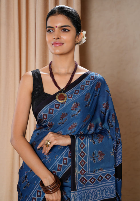Jaipur Hand Block Print Saree