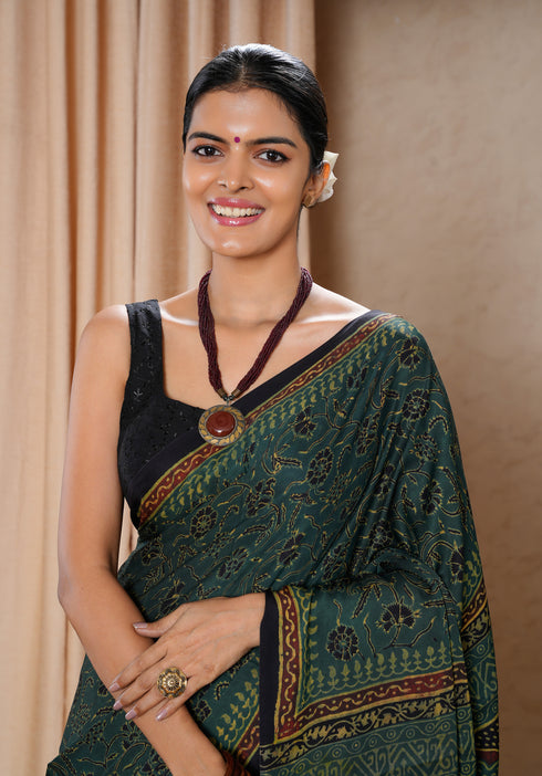 Jaipur Hand Block Print Saree
