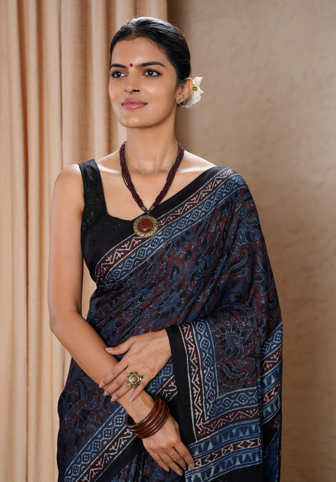 Jaipur Hand Block Print Saree