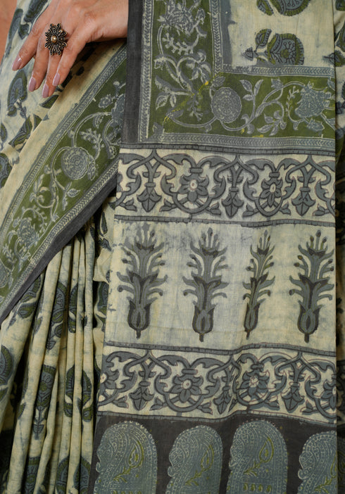 Jaipur Hand Block Print Saree
