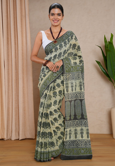 Jaipur Hand Block Print Saree