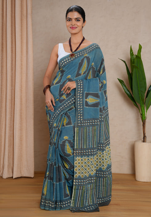 Jaipur Hand Block Print Saree