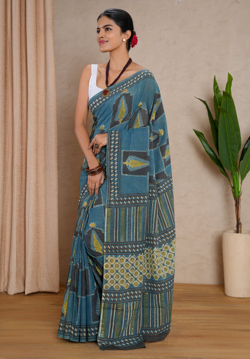 Jaipur Hand Block Print Saree