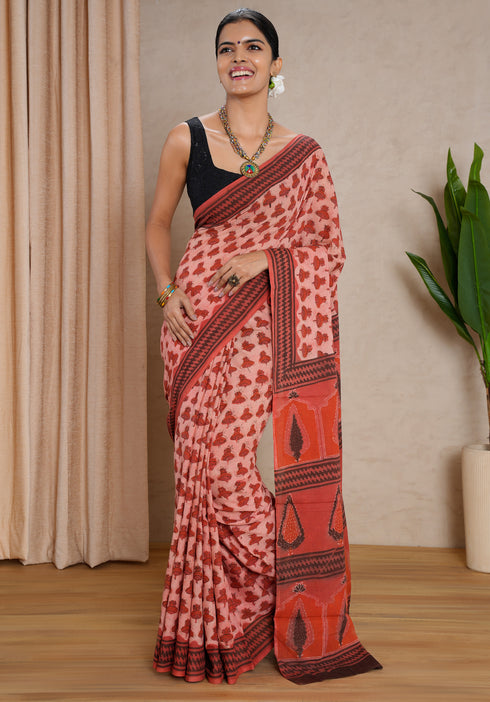 Jaipur Hand Block Print Saree