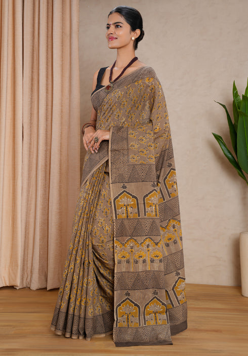 Jaipur Hand Block Print Saree