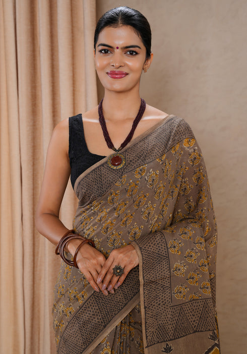 Jaipur Hand Block Print Saree