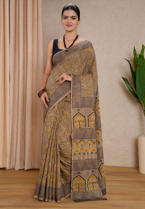 Jaipur Hand Block Print Saree