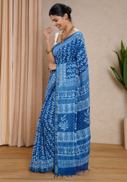 Jaipur Hand Block Print Saree