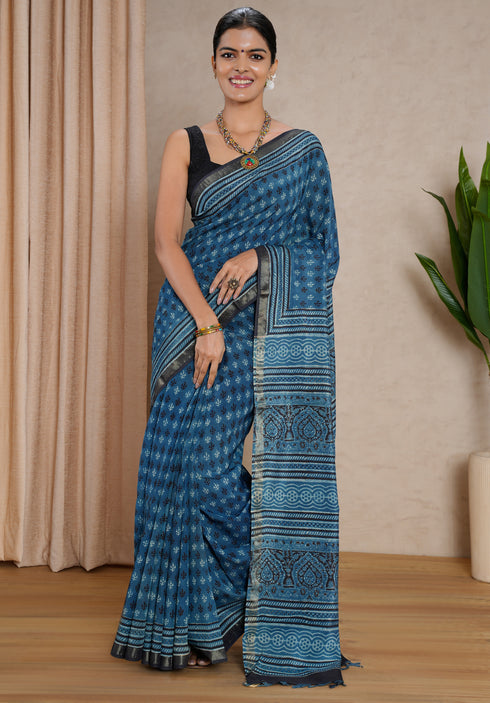 Jaipur Hand Block Print Saree