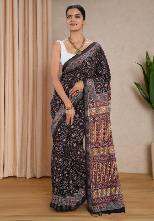 Jaipur Hand Block Print Saree