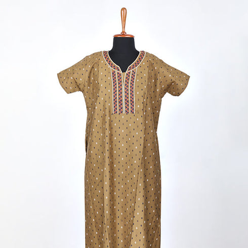 Shandar Cotton Nighty Aline (Size L)