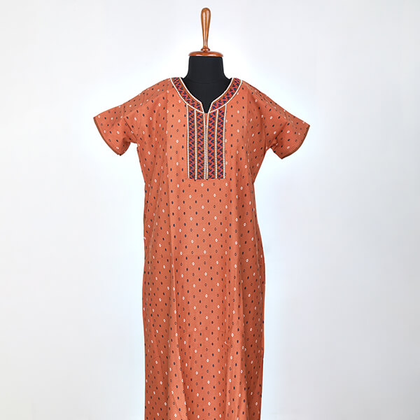 Shandar Cotton Nighty Aline (Size L)