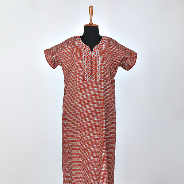 Shandar Cotton Nighty Aline (Size L)