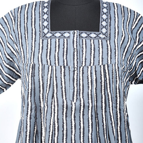 Yavonne Cotton Nighty Pleated (Size M)