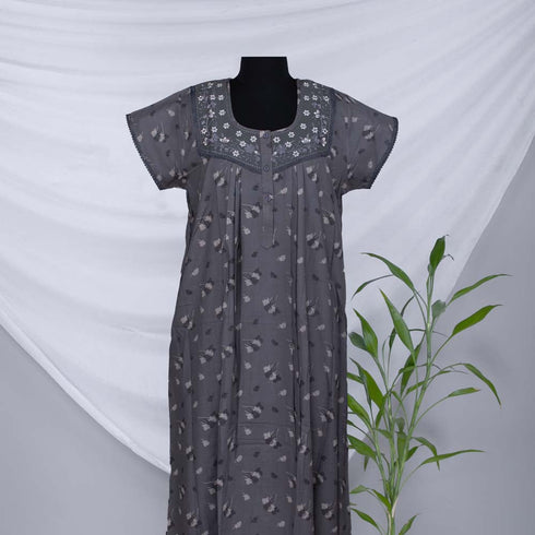 Shandar Rayon Nighty Pleated (Size L)